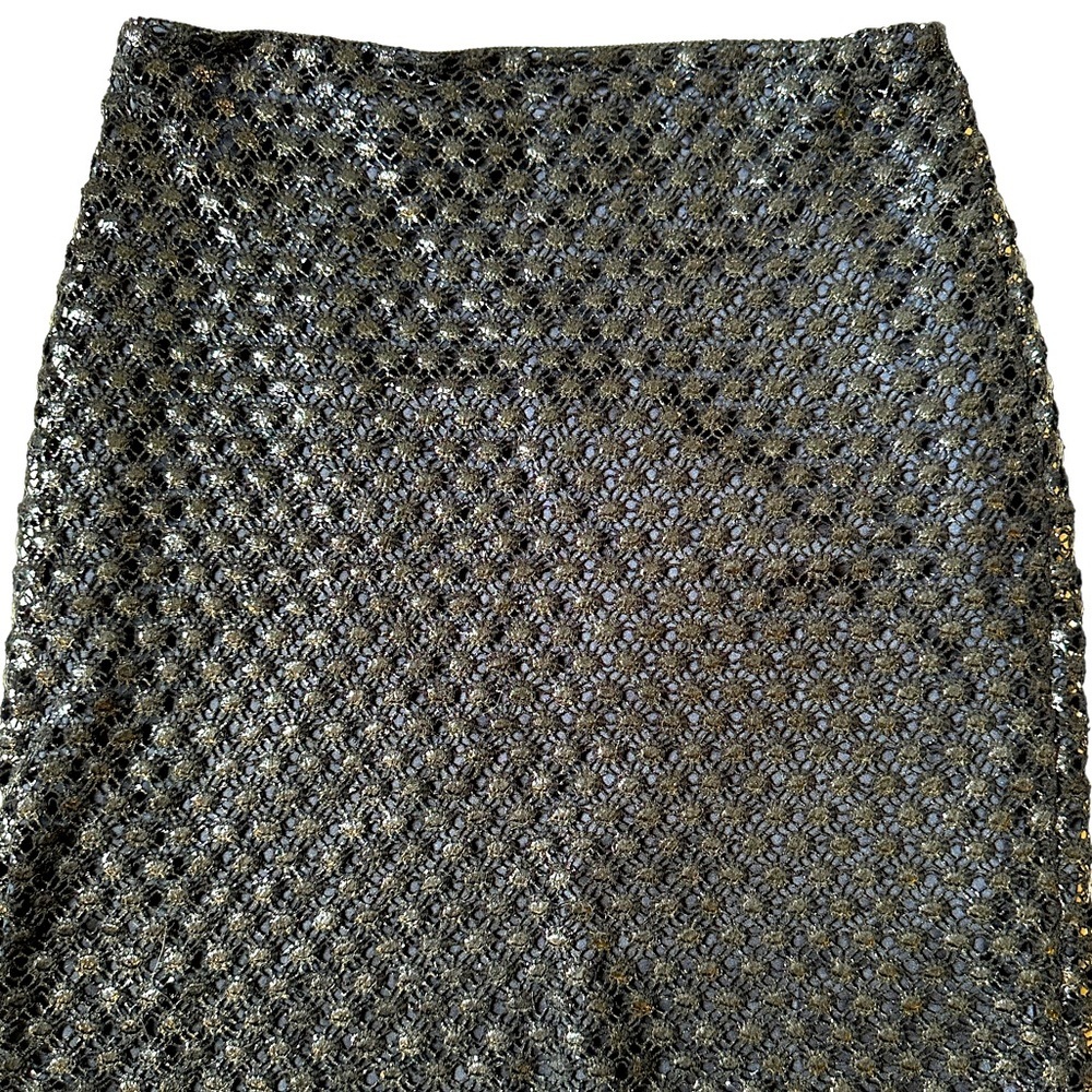 Elie Tahari Navy Blue and Black Mini Pencil Skirt | US Size 2